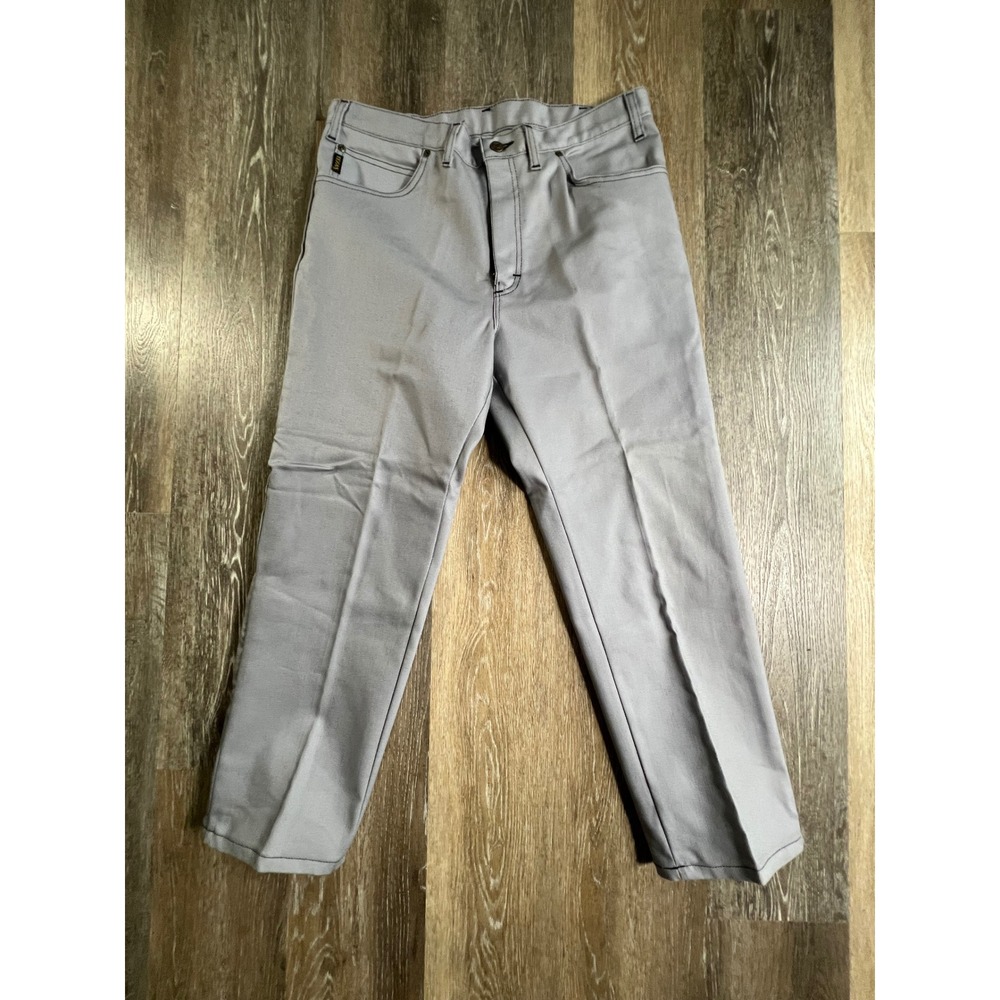 Texas Workwear Pants Mens 36 Grey Straight Leg Made in USA Style 969
